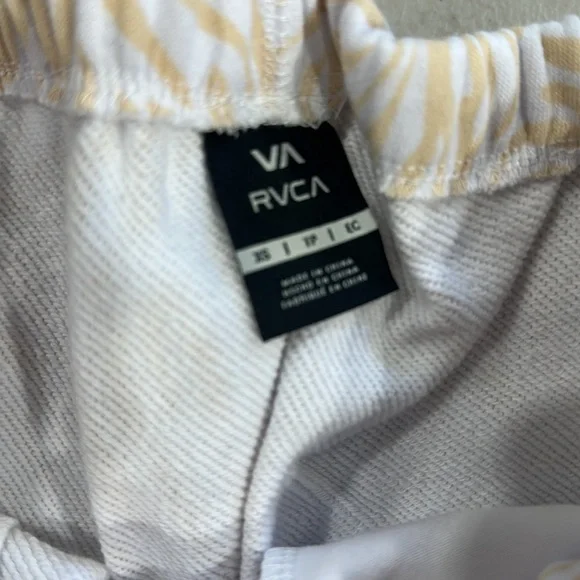 RVCA White and Tan Track Pants - Picture 4 of 6